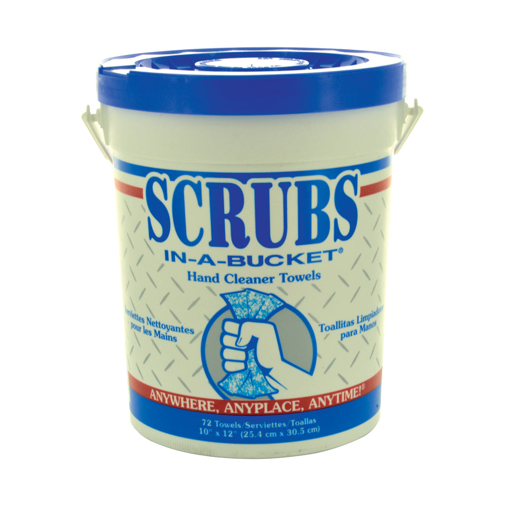 Scrubs-in-a-Bucket hand cleaner towels - 72 count