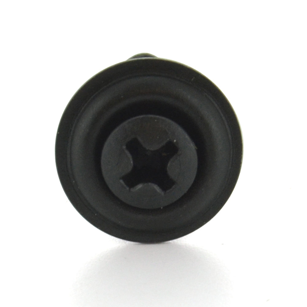 #8-18 x 5/8 Inch Black Phosphate Type Ab Phillips Oval Trim Head Tapping Screw