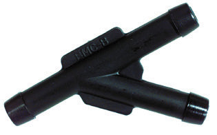 1/4 Inch x 1/4 Inch x 1/4 Inch Vacuum and Washer Hose Y Connector White