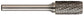 1/4 Inch Cylindrical With End Cut 1/8 Inch Shank Sb-51 Miniature Carbide Bur