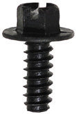1/4-14 x 5/8 Inch Hex Head Slotted Drive Black Phosphate Steel Screw