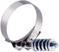 #86 SAE 3.25 Inch to 3.59 Inch Dia Carbon Steel Stainless Steel Heavy Duty T-Bolt Spring Loaded Clamp