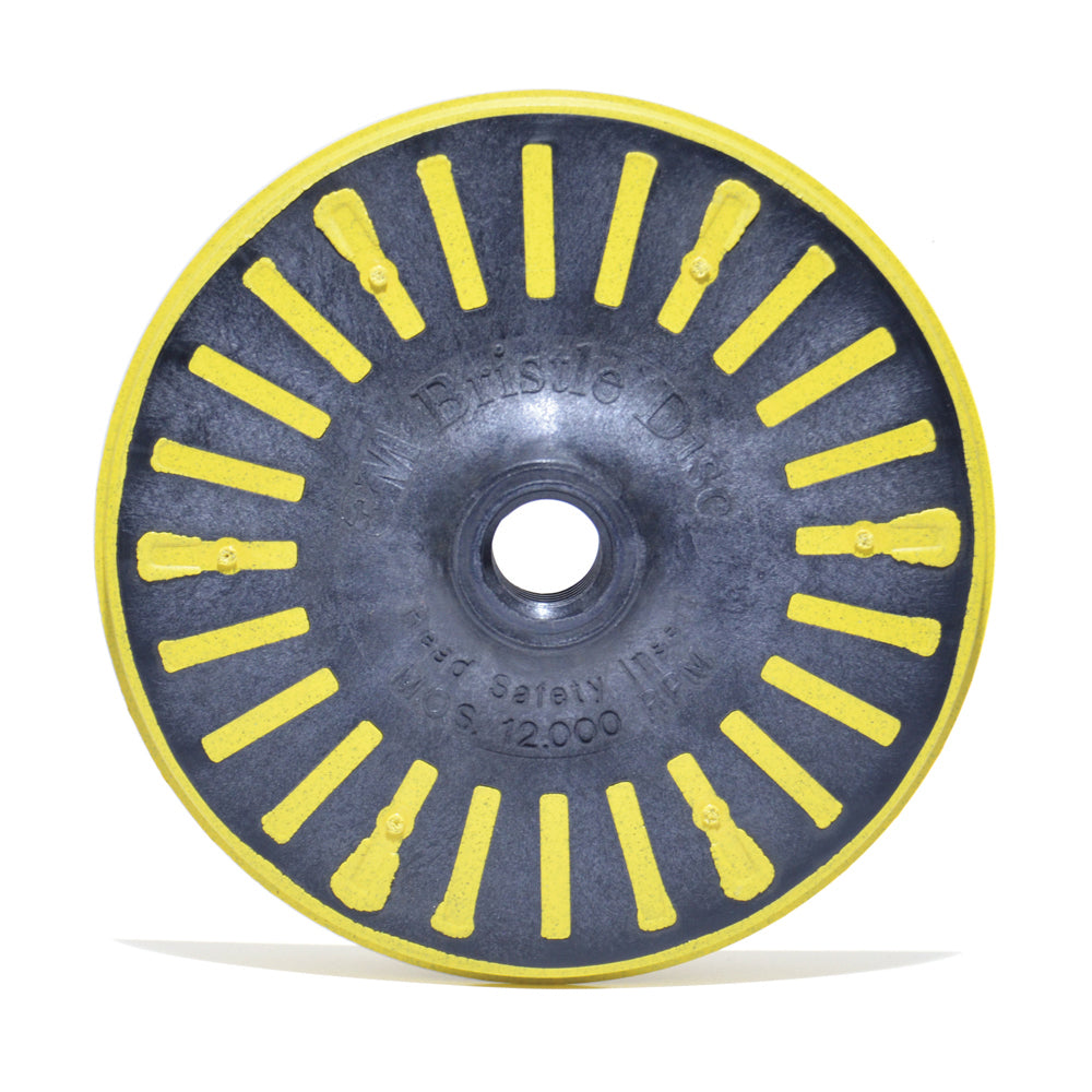 4-1/2 Inch X 5/8-11 Scotch-Brite™ Bristle Disc Grade 80 Ceramic Abrasive Grain Yellow