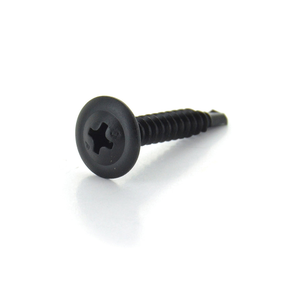#8-18 x 1/2 Inch Black Oxide Steel #2 Point Modified Truss Head Self-Drilling Tek Screw