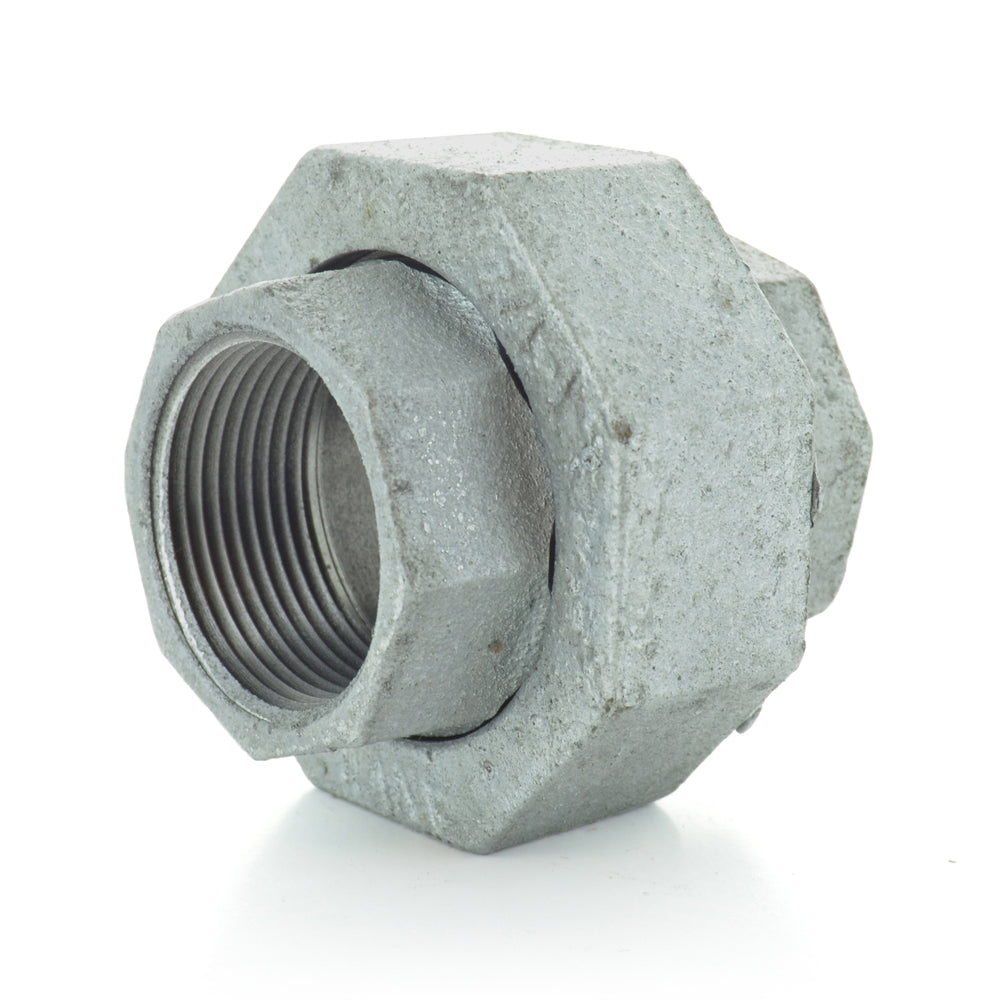 1-1/2" Schedule 40 Female Npt Galvanized Welded Malleable Iron Union USA