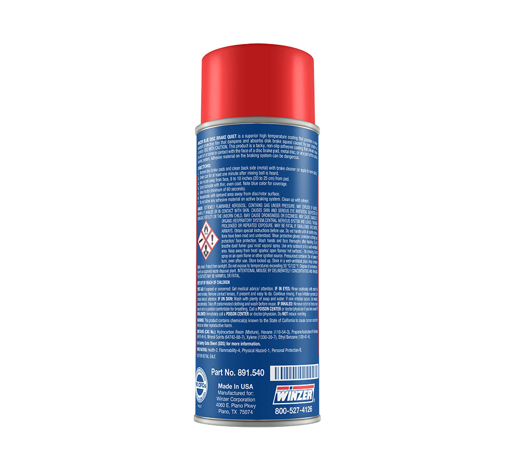 Winzer Blue Disc Brake Quiet - 11 Oz Net Wt. - Aerosol