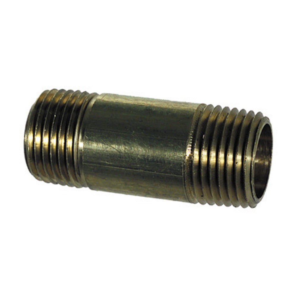 1/4 Inch x 5 Inch Long Brass Pipe Nipple
