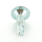 #10-24 x 1 Inch Zinc Plated Carbon Steel #3 Point Wafer Head Self-Drilling Tek Screw