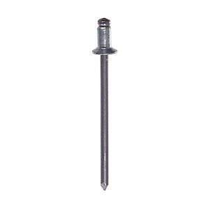 0.063 - 0.125 Inch Grip 1/8 Inch Dia x 0.275 Inch Trivalent Zinc Plated Steel Countersunk Head Blind Rivet