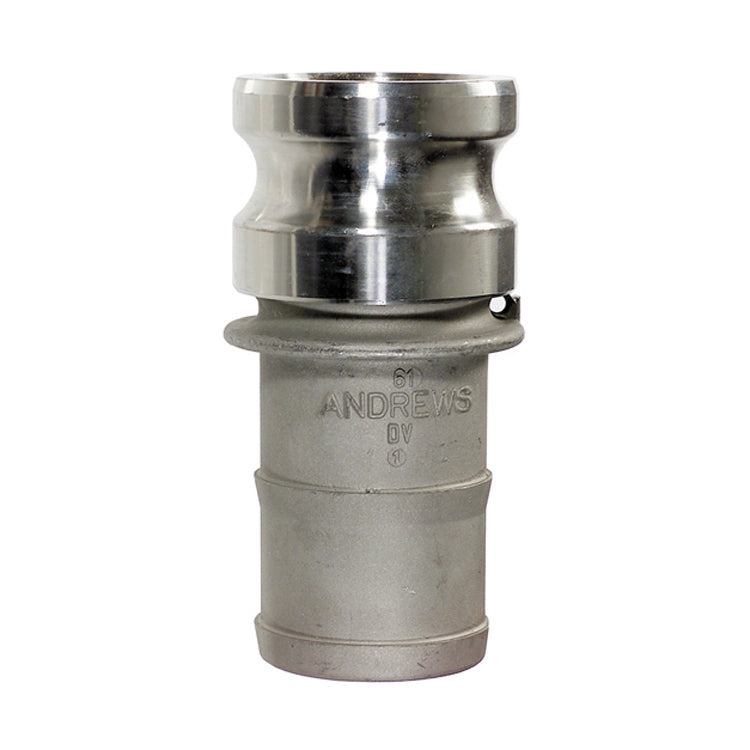 2 Inch Hose Shank x Male Adapter 316 Investment Cast Stainless Steel Type E Global Adapter