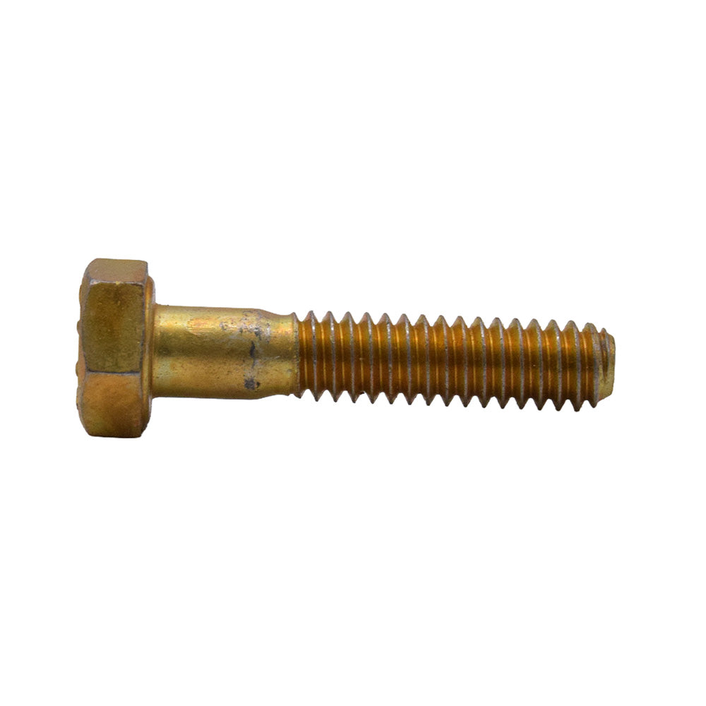 1/2-13 x 2 Inch Coarse Yellow Zinc L9 Steel Hex Head Cap Screw USA
