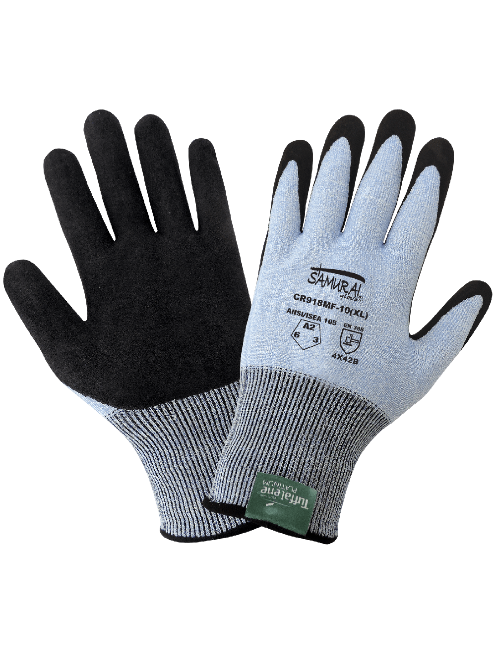 Samurai Glove Lightweight Cut Resistant Gloves Made With Tuffalene Platinum X-Large