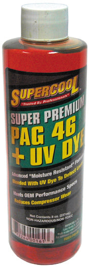 Pag Oil + U/V Dye - 46 Viscosity - 8 Oz Bottle