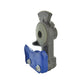 1/2-14 NPTF (National Pipe Taper Fuel) Blue Urethane Seal Plated Aluminum Service Premium Gladhand