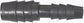 3/8 Inch x 1/4 Inch Black Nylon Vacuum and Washer Hose Barbed Line Reducer Connector
