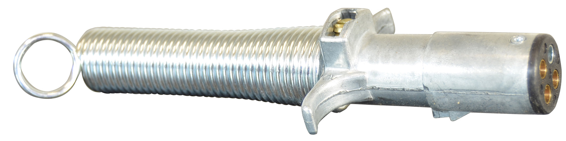 4 Pole Metal Tractor / Trailer Plug With Spring