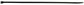8.875 Inch x .140 Inch Self Locking Wire Tie 40 Lb Black - Pack of 100