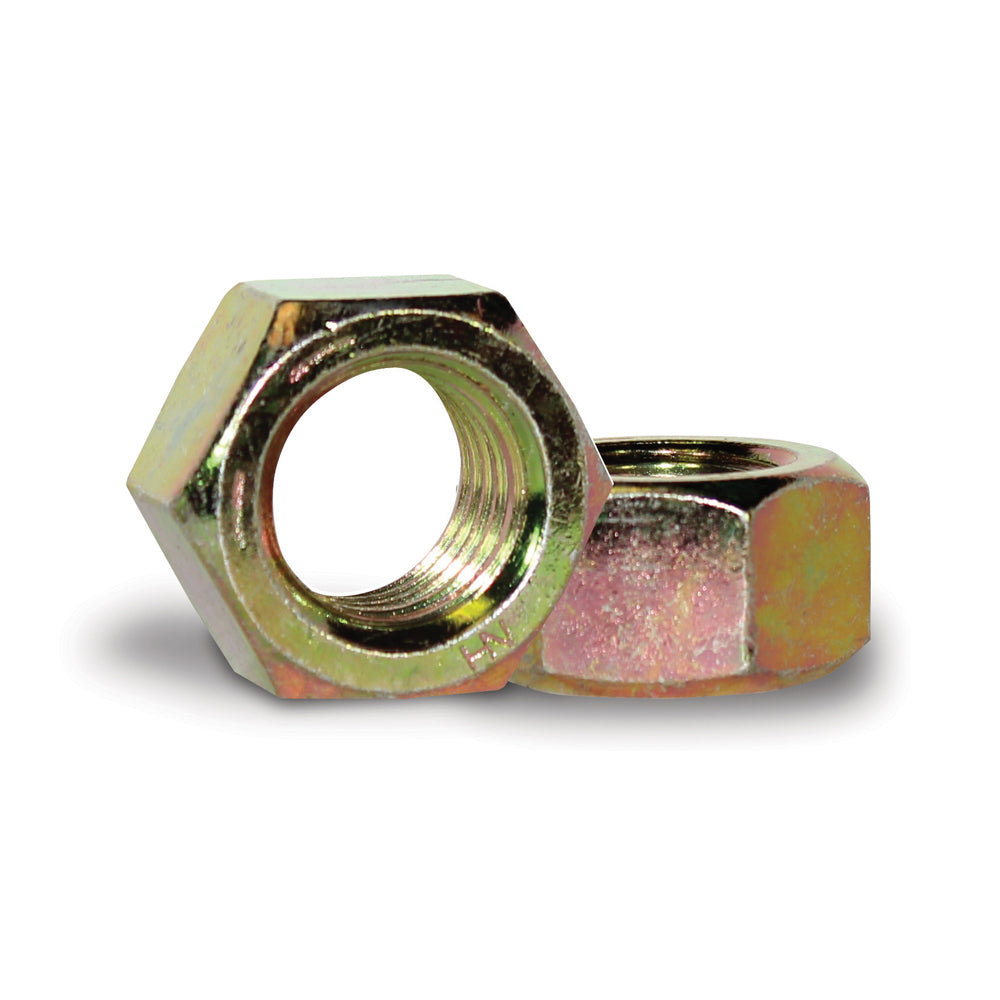 3/4-10 Coarse Yellow Zinc Grade 8 Finished Hex Nut