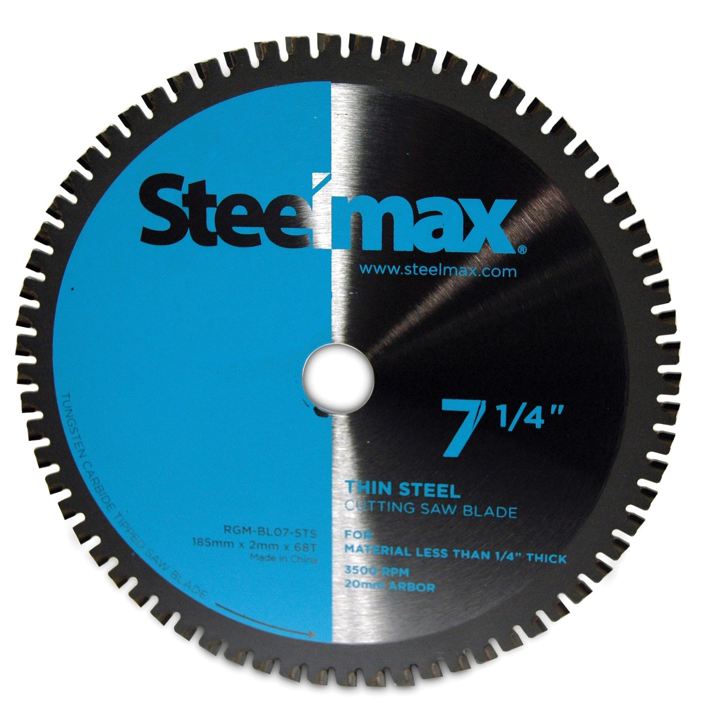7-1/4 Inch 68 Teeth Industrial Steelmax® Metal Cutting Saw Blade