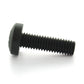1/4 Inch x 3/4 Inch Hex Head Slotted Drive Black Zinc Steel Sheet Metal Screw