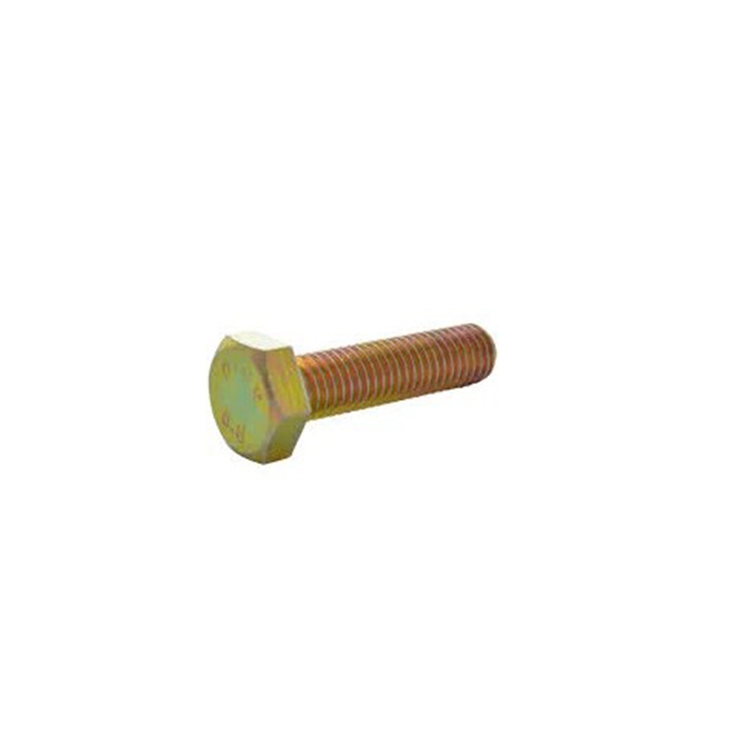 M6 x 1 x 75 mm Coarse Class 8.8 Yellow Zinc Steel Hex Head Cap Screw