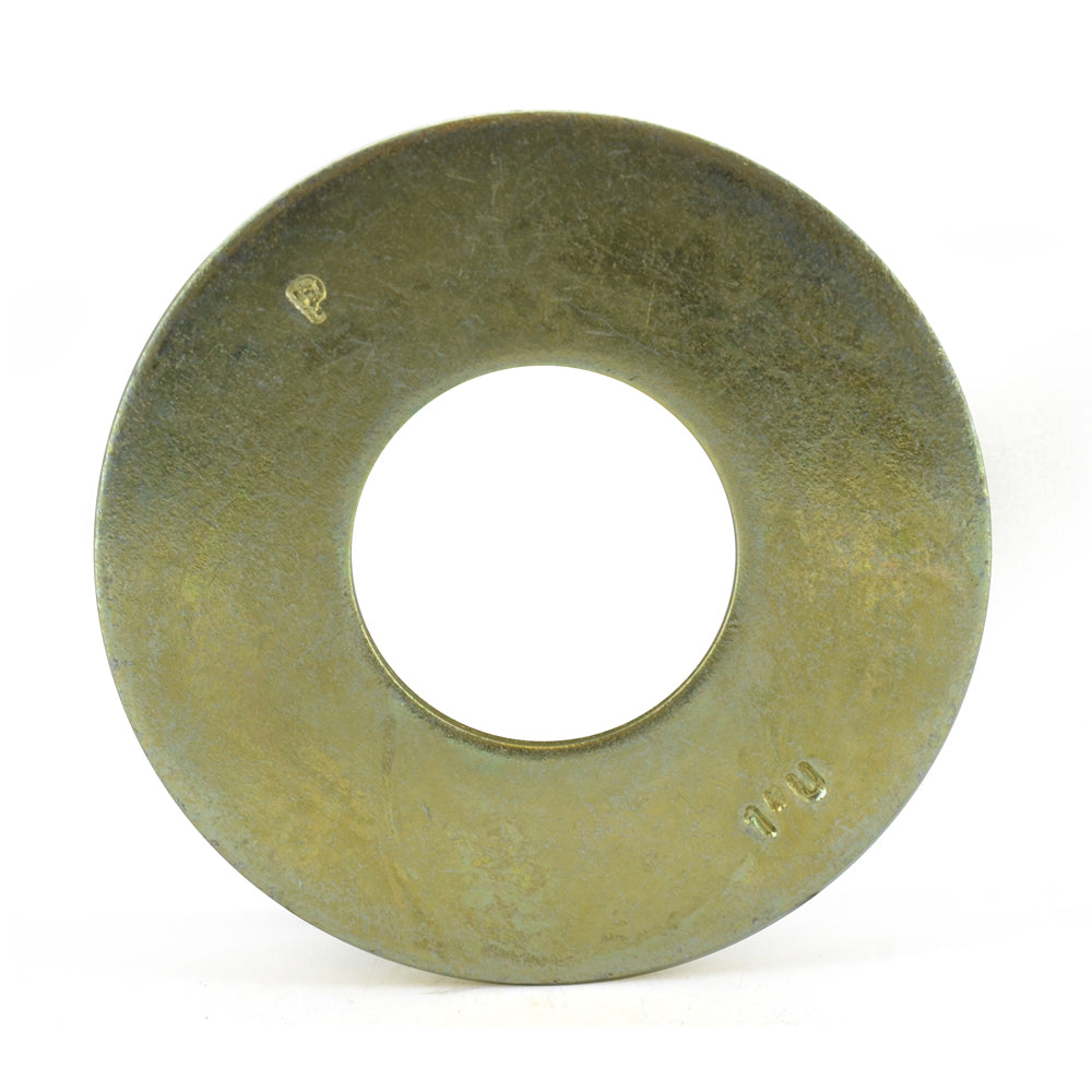 9/16 Inch Yellow Zinc Steel USS Standard Thru-Hardened Flat Import Washer