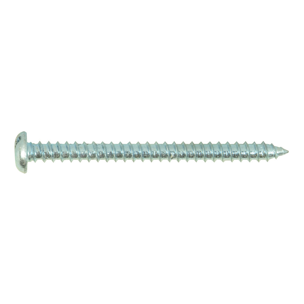 #8-15 x 2 Inch Zinc Plated Low Carbon Steel Pan Head Type-Ab Self-Tapping Sheet Metal Screw
