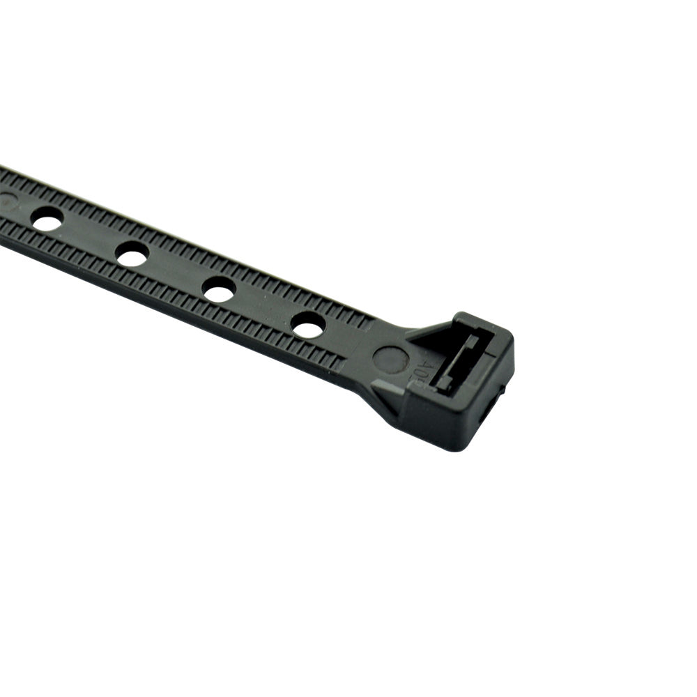 3/8 Inch X 11 Inch 90 Lb Mountable Heavy-Duty Cable Tie - Black