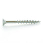 #8 x 2 Inch Zinc Plated Steel Type 17 Point Square/Phillips Flat Head With Nibs Wood Screw