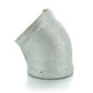 3/4" Schedule 40 Female Npt Galvanized Welded Malleable Iron 45 Degree Elbow USA