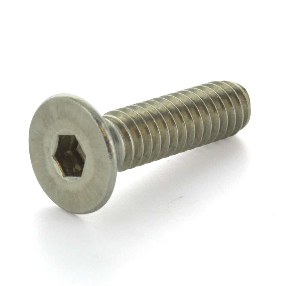 #10-32 x 1-1/2 Inch Fine Plain 18-8 (A2) Stainless Steel Flat Head Socket Cap Screw