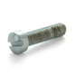 #10-32 x 3/4 Inch Fine Zinc Plated Steel Slotted Drive Fillister Head Machine Screw