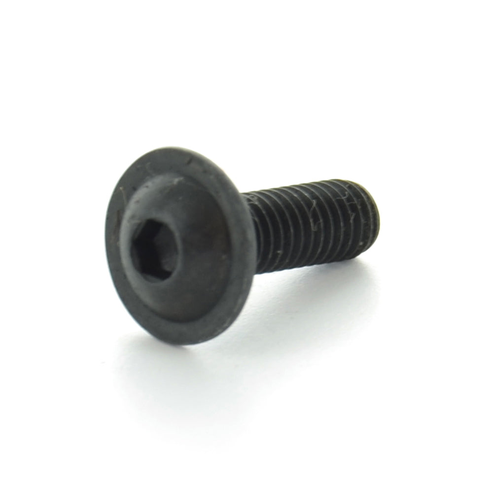 M6 x 1 x 25 mm Coarse Black Oxide Class 10.9 Iso 7380-2 Button Flange Head Socket Cap Screw