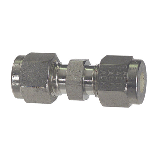 5/8 Inch Compression Tube T316 Stainless Steel Straight B-Lok Union