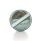 #10-32 x 1/4 Inch Fine Zinc Plated Steel Slotted Drive Pan Head Machine Screw - Clearance
