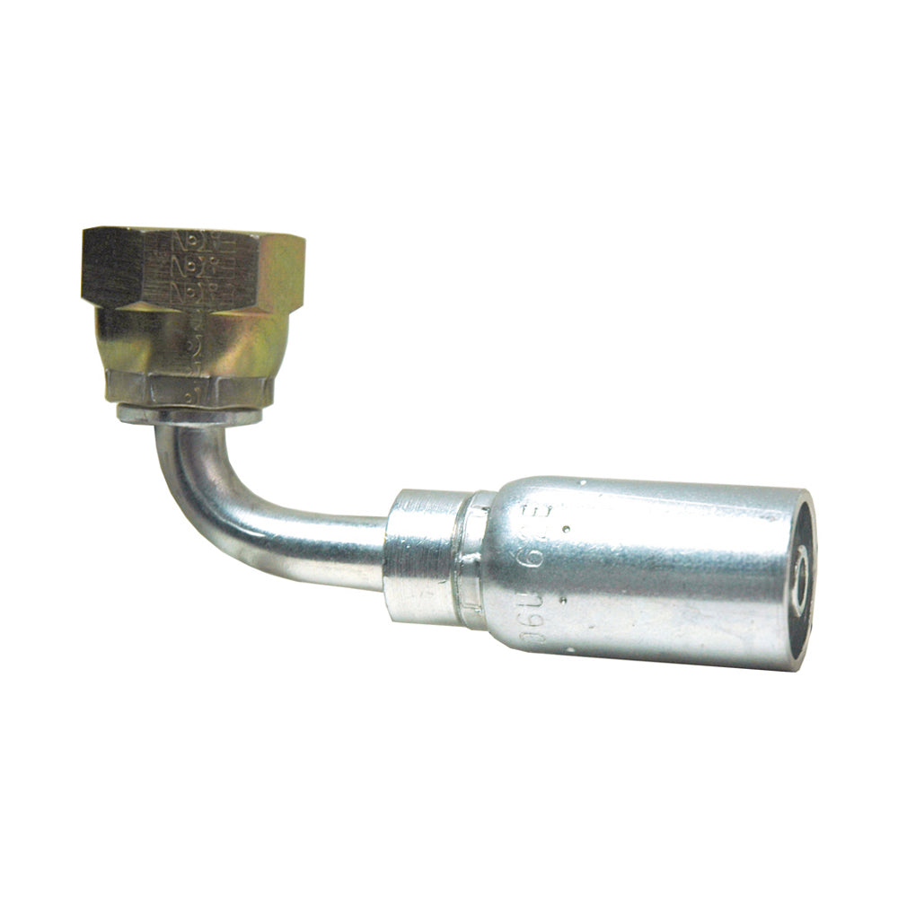 Female Swivel DIN24 90 Elbow Heavy 1/2 inch by M16 tube