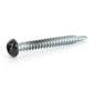 #8 x 3/4 Inch Painted Self-Drilling Pan Head Square Drive Screws - Black