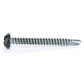 #8 x 1-1/2 Inch Painted Self-Drilling Pan Head Square Drive Screws - Black