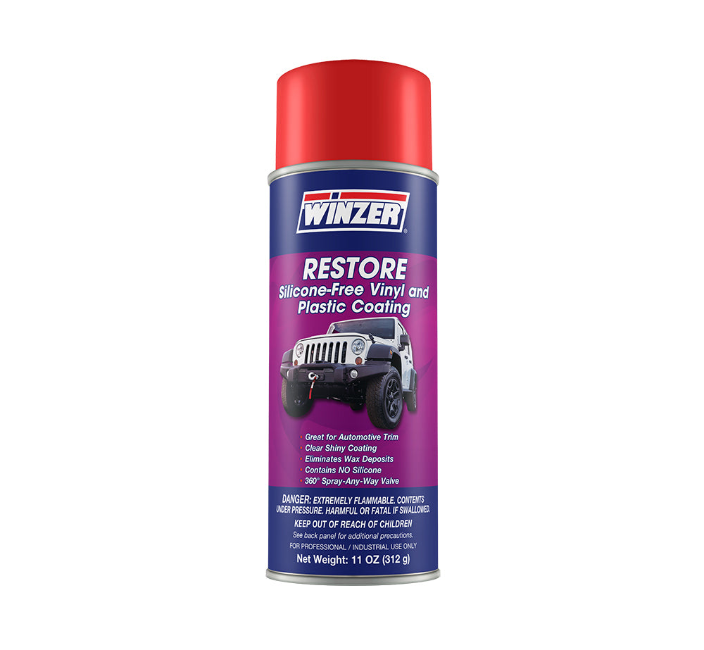 Winzer Restore Silicone-Free Vinyl and Plastic Coating - 11 Oz Net Wt. - Aerosol