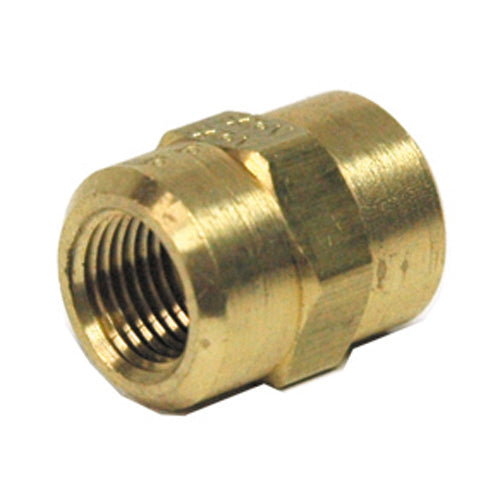1/2 Inch x 1/4 Inch Brass Pipe Reducing Coupling