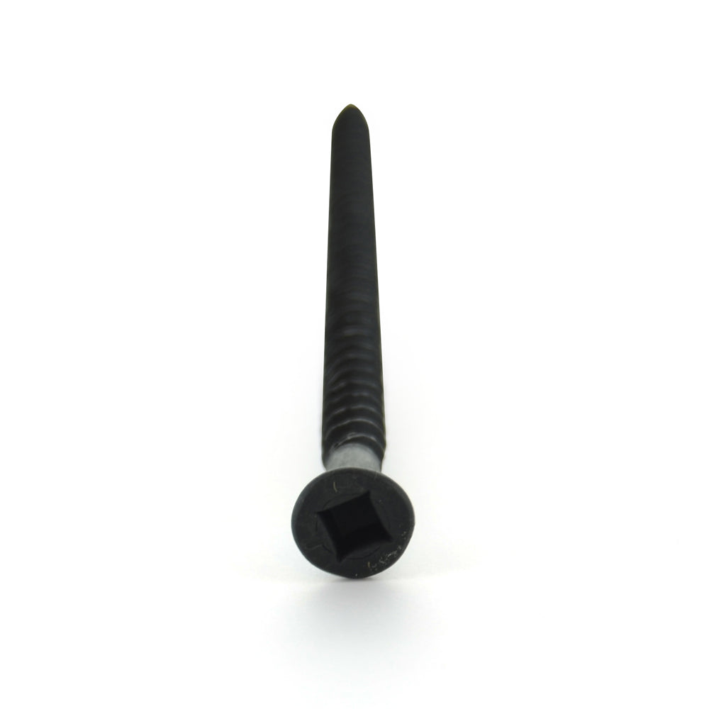 #6 x 2-1/4 Inch Sharp Point #1 Square Drive Trim Head Black Phosphate Steel Drywall Screw