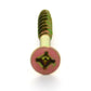 #8 x 1-1/4 Inch Yellow Zinc Plated Steel Slotted/Phillips Flat Head Wood Screw