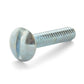1/4-20 x 1-1/4 Inch Coarse Zinc Plated Steel Slotted Drive Truss Head Machine Screw