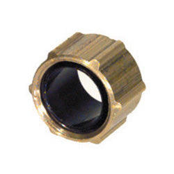5/16 Inch Brass Poly-Fit Flareless Tube Nute with Plastic Sleeve Assembly