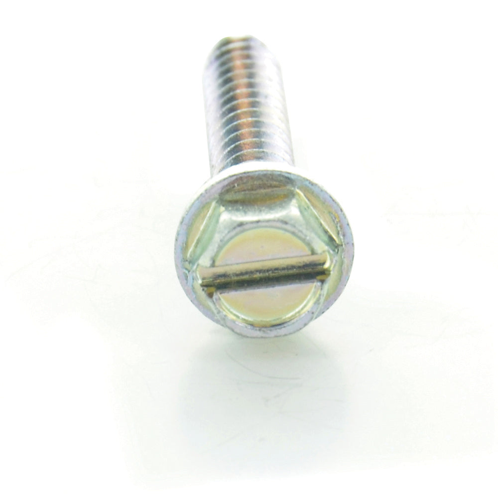 1/4 x 1-1/2 Inch Slotted Hex Washer Head Drill Point Tek Crimptite Zinc - Clearance