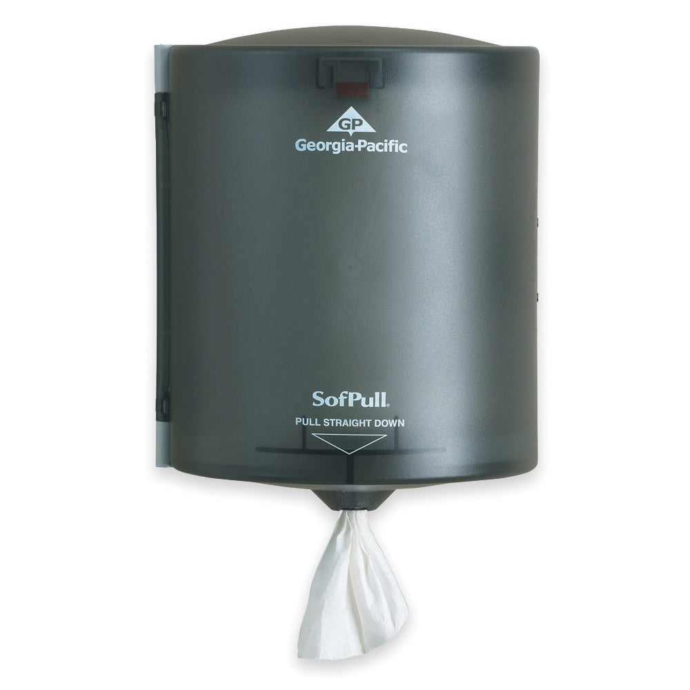 Sofpull Regular Capacity Centerpull Towel Dispenser Transluscent Smoke