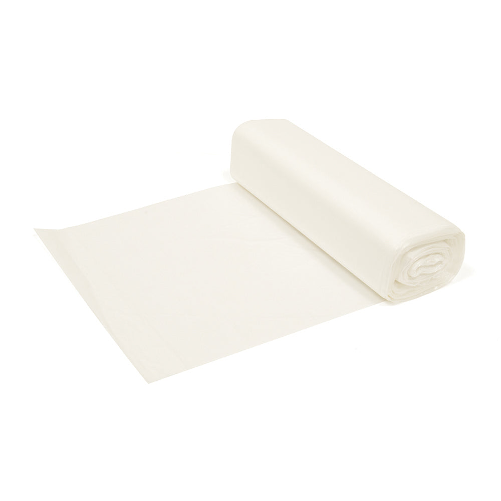 30X37 High Density Can Liner 10 Microns 30 Gallons Natural 500 Per Case