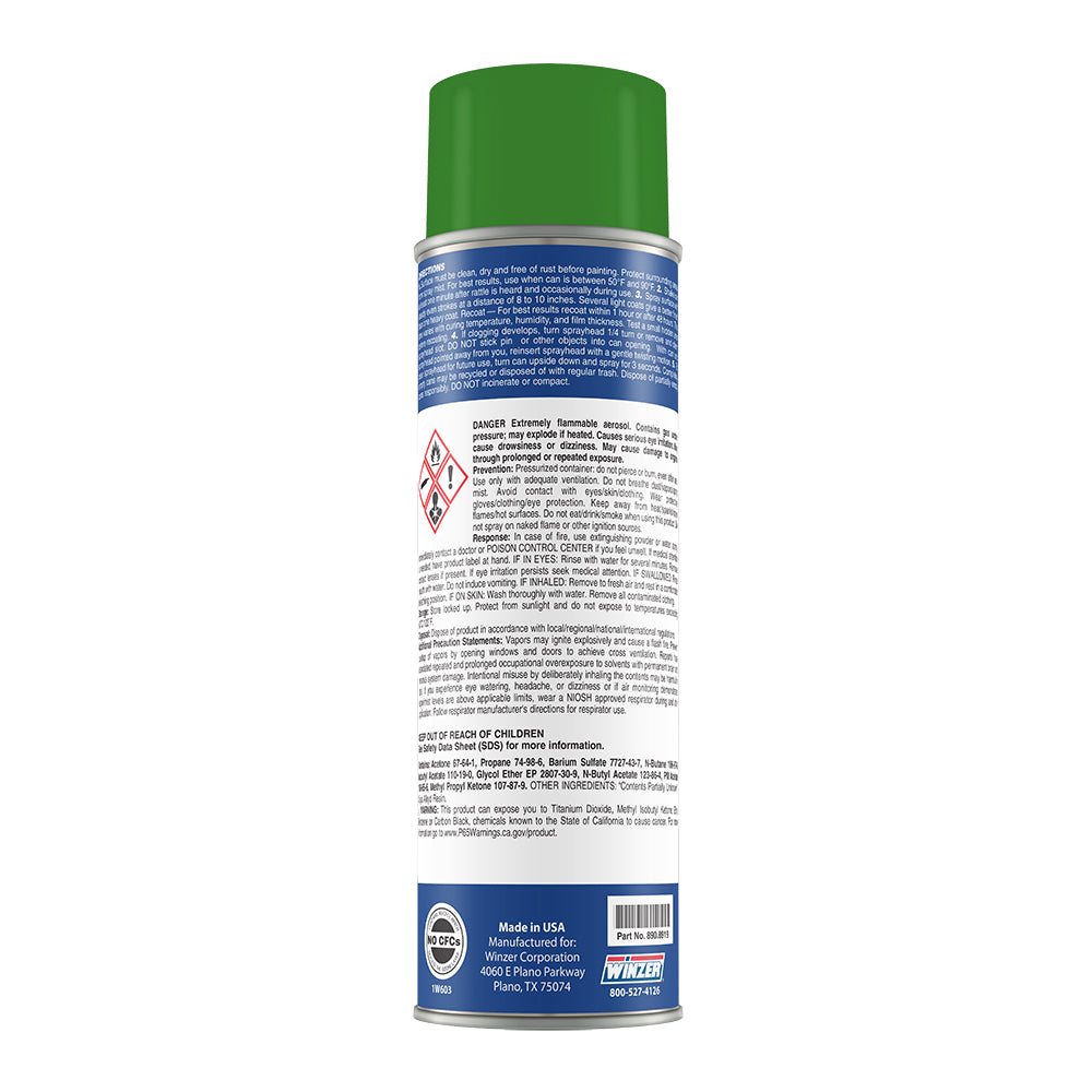 Winzer High Solids Gloss New Farm Equipment Green (John Deere) Spray Paint 16 Oz Net Wt - Aerosol