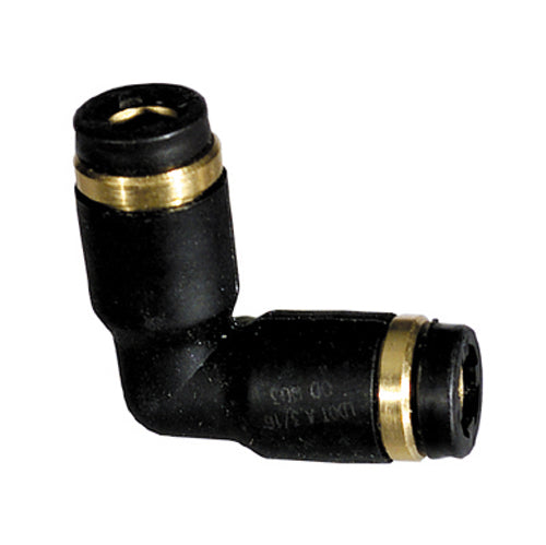 3/16 Inch Composite/Brass Legris D.O.T. Push-In Union Elbow