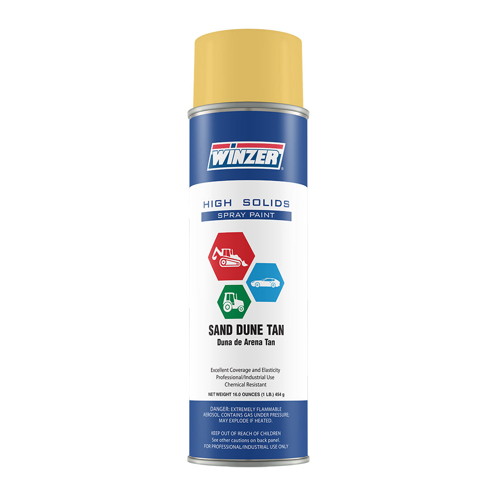 High Solids Flat Sand Dune Tan Spray Paint  - 16 oz Net Wt